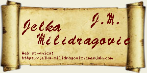 Jelka Milidragović vizit kartica